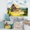 Designart - Peaceful Landscape With Old Cottage At Summer - Traditional Canvas Wall Art Print